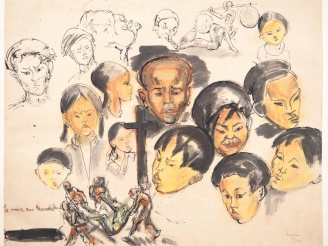 Vente aux enchères Louis Robert BATE (1898-1948, grand prix de l'Indochine en 1938). "Etu