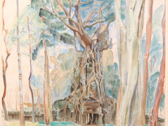 Vente aux enchères Louis Robert BATE (1898-1948, grand prix de l'Indochine en 1938). "Vue