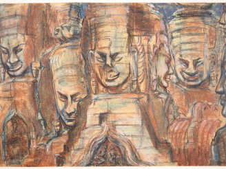 Vente aux enchères Louis Robert BATE (1898-1948, grand prix de l'Indochine en 1938). "Vue