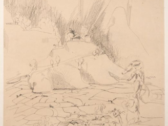 Vente aux enchères Louis Robert BATE (1898-1948, grand prix de l'Indochine en 1938). "Riz