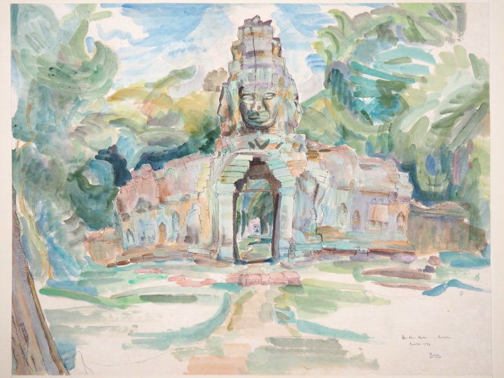 Louis Robert BATE (1898-1948, grand prix de l'Indochine en 1938). "Vue
