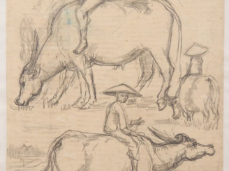 Vente aux enchères Louis Robert BATE (1898-1948, grand prix de l'Indochine en 1938). "Hau