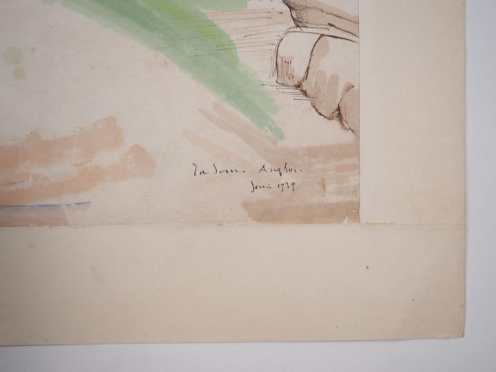 Louis Robert BATE (1898-1948, grand prix de l'Indochine en 1938). "Vue