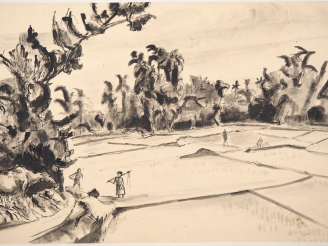 Vente aux enchères Louis Robert BATE (1898-1948, grand prix de l'Indochine en 1938). "Pay