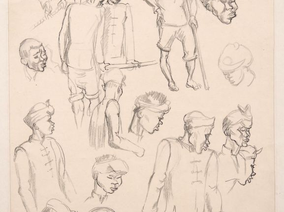 Louis Robert BATE (1898-1948, grand prix de l'Indochine en 1938). "Etu