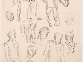 Vente aux enchères Louis Robert BATE (1898-1948, grand prix de l'Indochine en 1938). "Etu