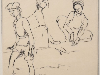 Vente aux enchères Louis Robert BATE (1898-1948, grand prix de l'Indochine en 1938). "Tro