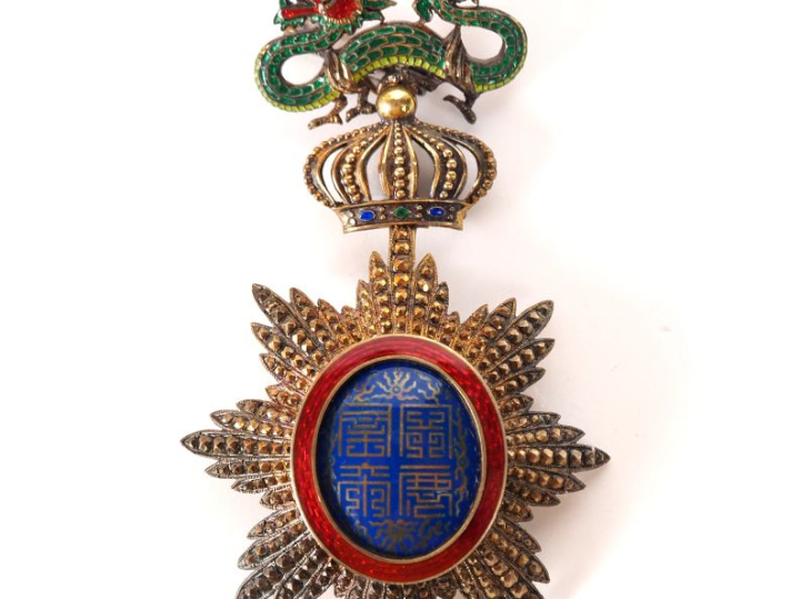 Annam, Ordre du dragon d’Annam (créé en 1884) Ensemble de grand-croix 