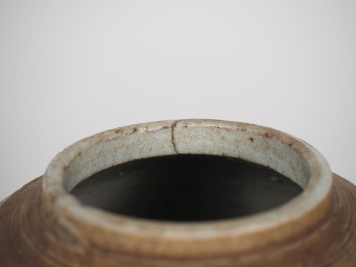 Chine, fin XIXe siècle Pot à gingembre en porcelaine et émail céladon,