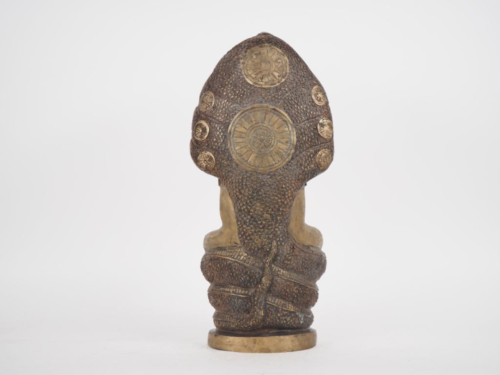 Thaïlande, XXe siècle  Importante statue en bronze, représentant le Bo