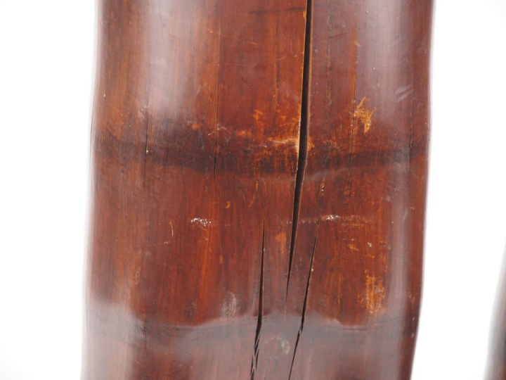 Japon, vers 1920 Paire de grands vases cylindriques en bambou, à décor