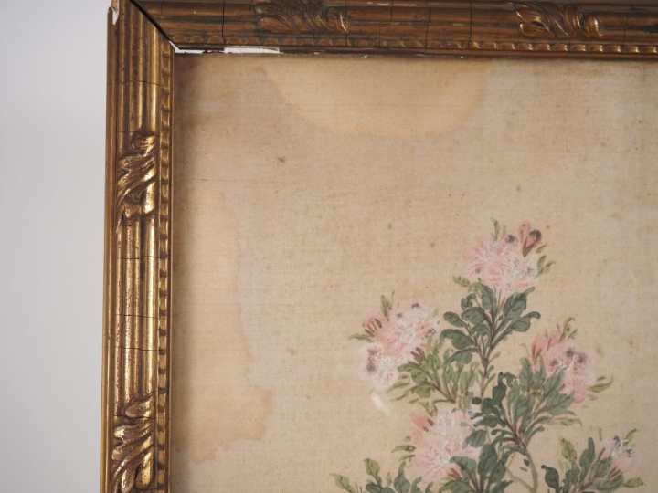 Japon, période Meiji  Peinture à l’encre et couleurs sur soie, représe