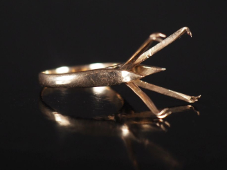 Vente aux enchères Monture de bague en or, 14 cts. Poids : 3,10 g   