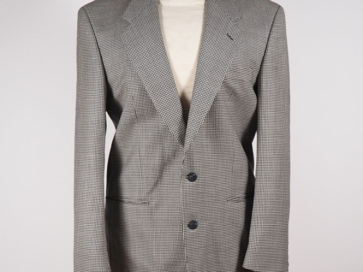 Yves SAINT LAURENT, pour homme Veste d’homme en laine (100%), noire et