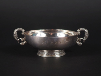Vente aux enchères Coupe de mariage en argent XVIIIème Morlaix 1716-1717  MO : Thomas Mai