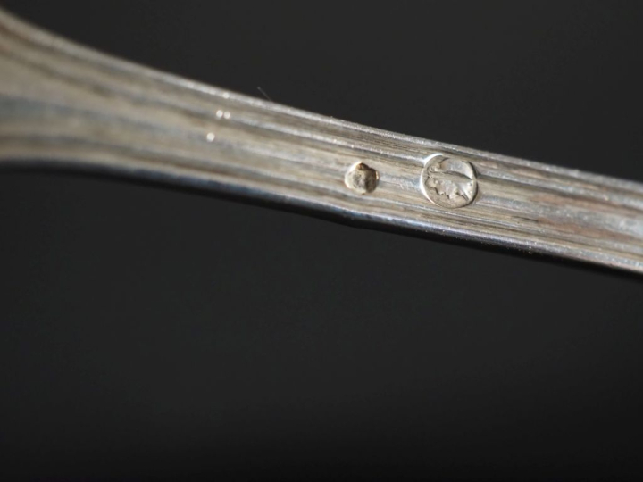 Pelle à sel début XIXème en argent 950, poinçon au 2ème Coq, modèle à 