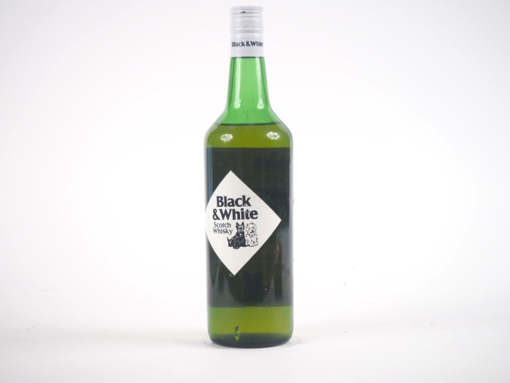 BLACK AND WHITE OLD SCOTCH WHISKY - NIVEAU BAS