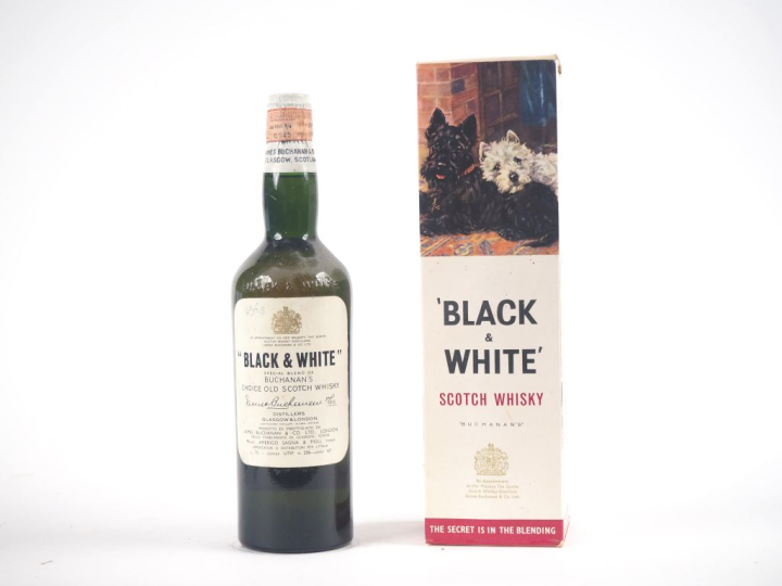 BLACK AND WHITE OLD SCOTCH WHISKY 75 cl - 43 % - COFFRET 