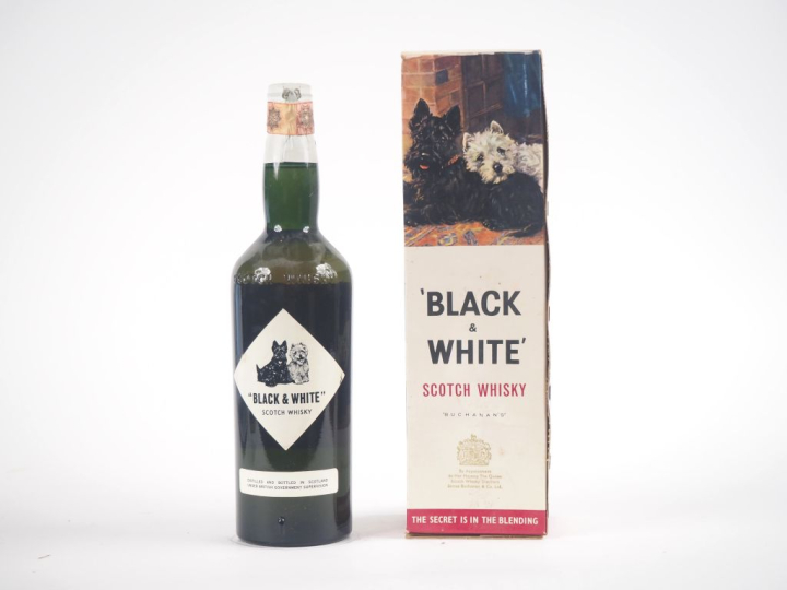 BLACK AND WHITE OLD SCOTCH WHISKY 75 cl - 43 % - COFFRET 