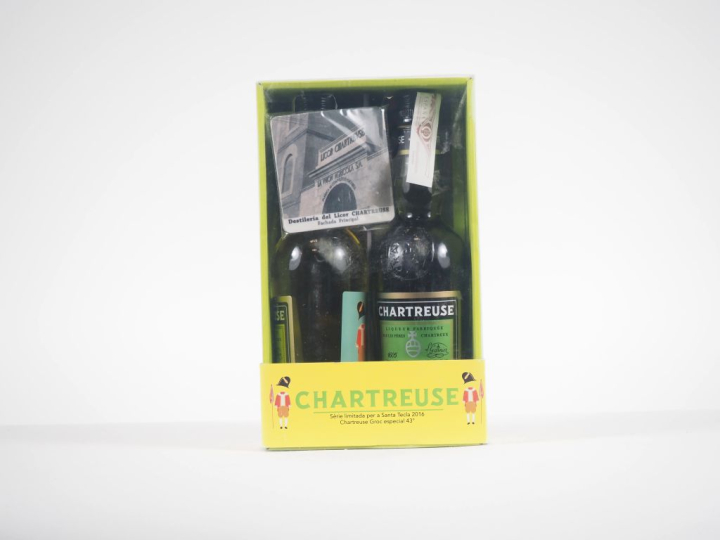 1 COFFRET CHARTREUSE (35 CL) JAUNE ET VERTE SANTA TECLA - 2016 