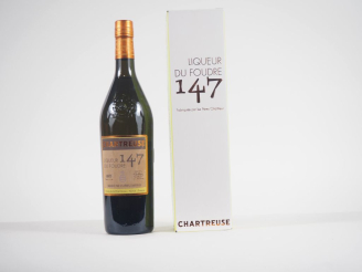 Vente aux enchères 1 BOUTEILLE CHARTREUSE "LIQUEUR DU FOUDRE 147" - 2024 - COFFRET 