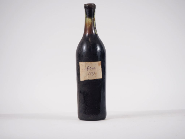 1 TRÈS VIEILLE BOUTEILLE MALAGA - 1913 - ETIQUETTE MANUSCRITE/CAPS ABS