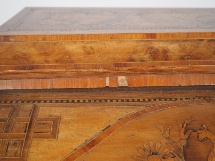 Bureau cylindre Napoléon III de style Transition Louis XV-Louis XVI en