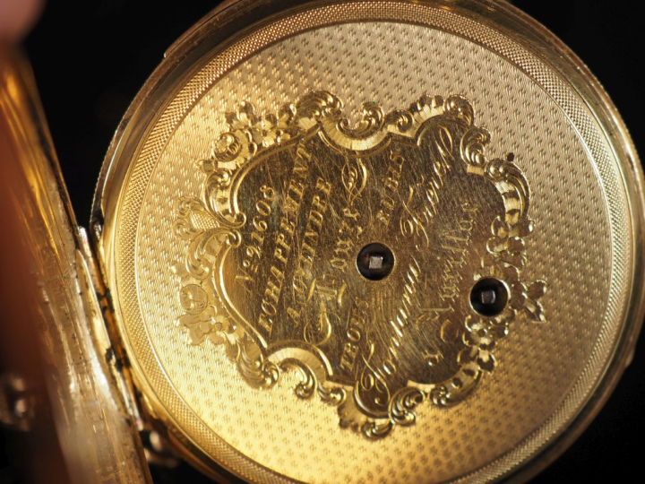 FONTANA Frères, à Aurillac Montre de gousset en or jaune 750 et sa gil