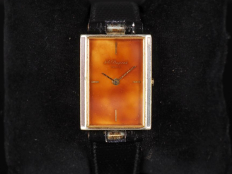 Vente aux enchères S.T. DUPONT PARIS N°81CAC80 Vers 1970 Montre-bracelet en acier.  Boîti