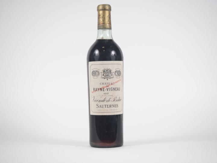 1 BOUTEILLE CHÂTEAU DE RAYNE VIGNEAU 1er CC SAUTERNES - 1929 - BG - MI