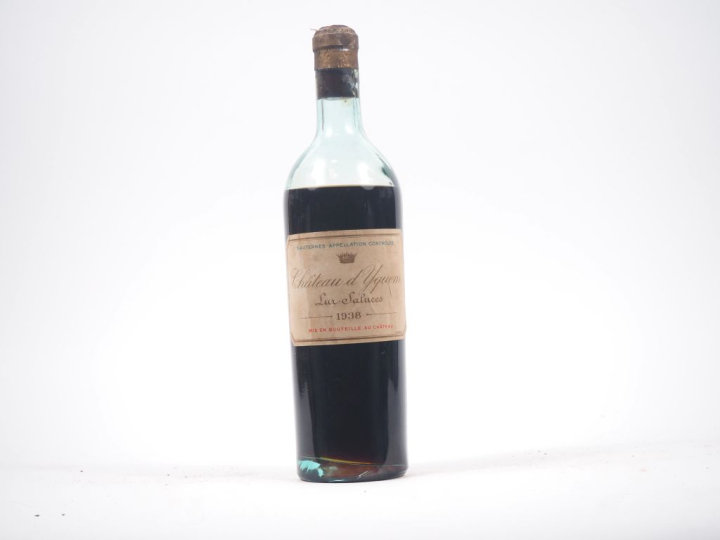 1 BOUTEILLE CHATEAU D'YQUEM 1er CCS SAUTERNES - 1938 - VIDANGE/ELS