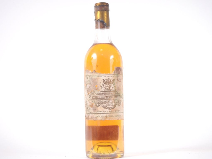 1 BOUTEILLE CHÂTEAU FILHOT 1er CC SAUTERNES - 1985 - BG/ETA/CAPS ABIMÉ