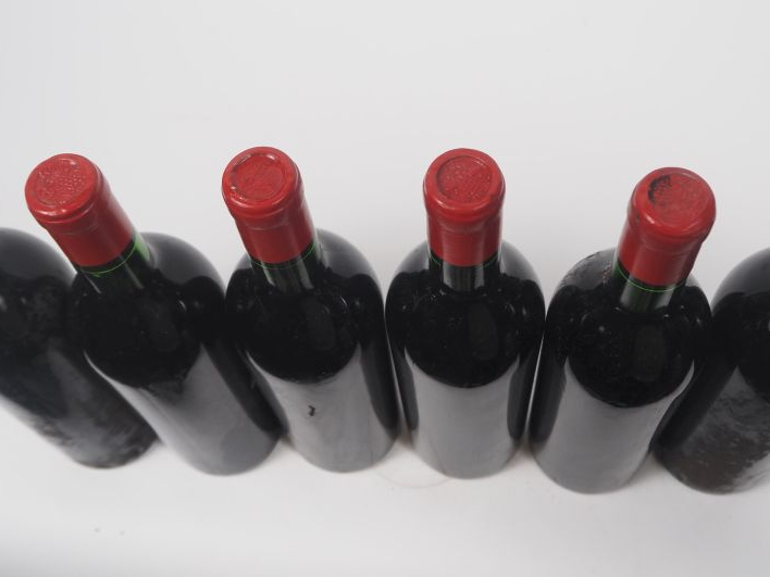 6 BOUTEILLES PORTAIL ROUGE GRAVES - 1967 - SE/BOUCHONS ÉTAMPÉS/CAPSULE