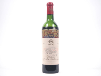 Vente aux enchères 1 BOUTEILLE CHÂTEAU MOUTON ROTHSCHILD 1er GCC PAUILLAC - 1968 - VIDANG