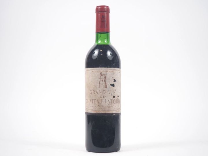 1 BOUTEILLE CHÂTEAU LATOUR 1er GCC PAUILLAC - 1973 - LB/ELA/ES