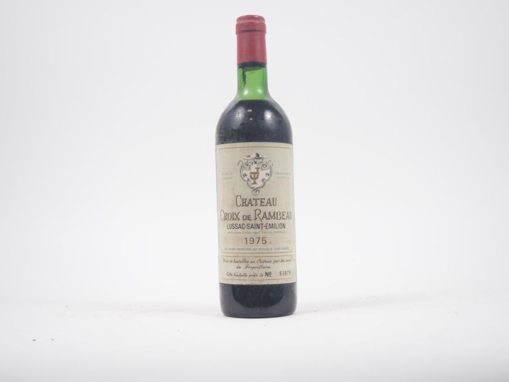 1 BOUTEILLE CROIX DE RAMBEAU LUSSAC SAINT ÉMILION - 1975 - LB/ES 