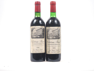 Vente aux enchères 2 BOUTEILLES CHÂTEAU PANET GC ST ÉMILION - 1982 - 2 BG/ELS