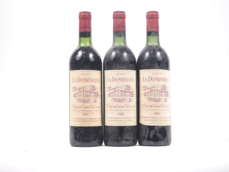 Vente aux enchères 3 BOUTEILLE CHÂTEAU LA DOMINIQUE GC ST ÉMILION - 1982 