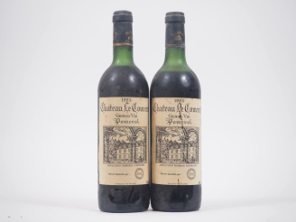 Vente aux enchères 2 BOUTEILLES CHÂTEAU LE COUVENT POMEROL - 1983 - LB/MEP/1 ELA/2 ELS/BS