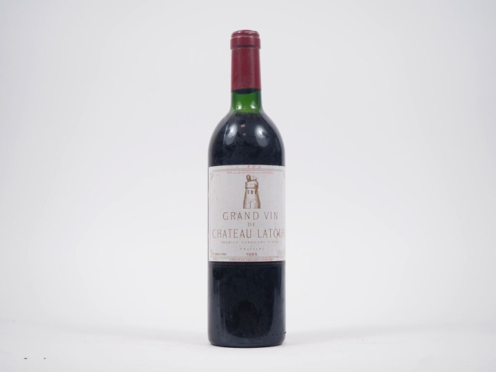 1 BOUTEILLE CHÂTEAU LATOUR 1er GCC PAUILLAC - 1985 - LB/ELS/INSCRIPTIO