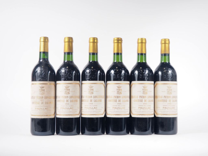 6 BOUTEILLES CHÂTEAU DE PICHON LONGUEVILLE COMTESSE DE LALANDE GCC PAU