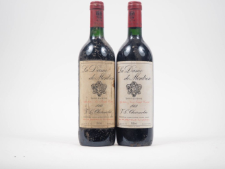 Vente aux enchères 2 BOUTEILLES LA DAME DE MONTROSE ST ESTÈPHE - 1988 - ES/BS