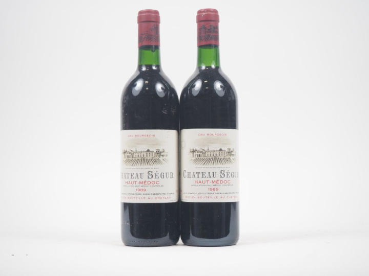 2 BOUTEILLES CHÂTEAU SÉGUR CB HAUT MÉDOC - 1989 
