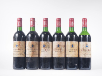 Vente aux enchères 6 BOUTEILLES CHÂTEAU LACOSTE BORIE PAUILLAC - 1989 - 1 BON NIVEAU/1 BG