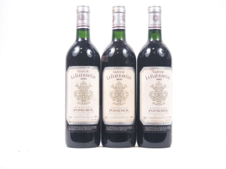 Vente aux enchères 3 BOUTEILLES CHÂTEAU LA FLEUR DE GAY POMEROL - 1990 - 2 BONS NIVEAUX/E