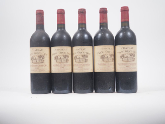 Vente aux enchères 5 BOUTEILLES CHÂTEAU FRANC GRÂCE DIEU GC ST ÉMILION - 1998 - 1 LB/ES/B
