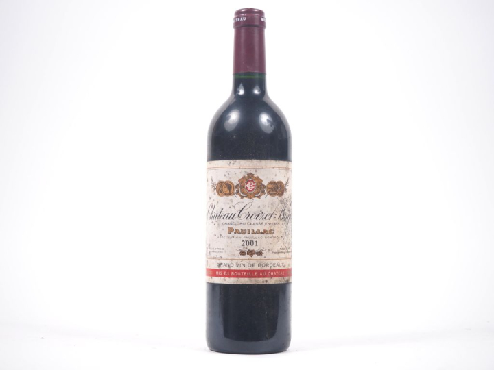 1 BOUTEILLE CHÂTEAU CROIZET BAGES GCC PAUILLAC - 2001 - ES 