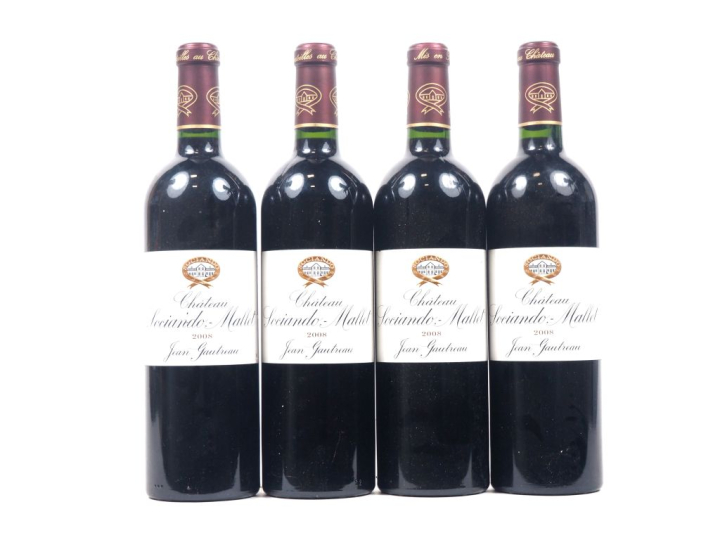 4 BOUTEILLES SOCIANDO MALLET HAUT MÉDOC - 2008