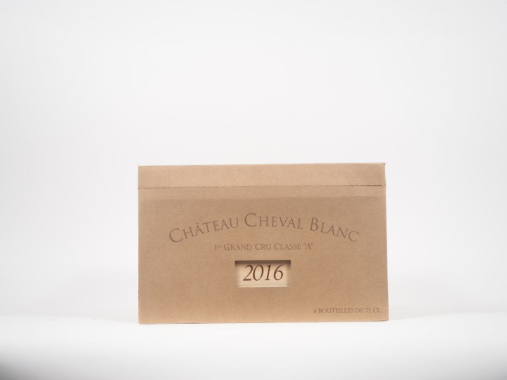 6 BOUTEILLES CHÂTEAU CHEVAL BLANC 1er GCC ST ÉMILION - 2016 - CBO 