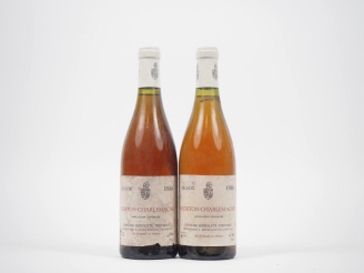Vente aux enchères 2 BOUTEILLES CORTON CHARLEMAGNE DOMAINE THEVENOT - 1986 - ES/1 EA 
